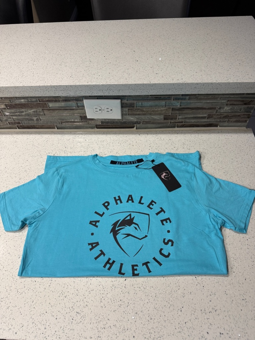 Alphalete Teal Athletic Logo Tee